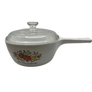 Vintage Corning Ware La Marjolaine P-82-B 1.5 Pint Saucepan Casserole Glass Lid*